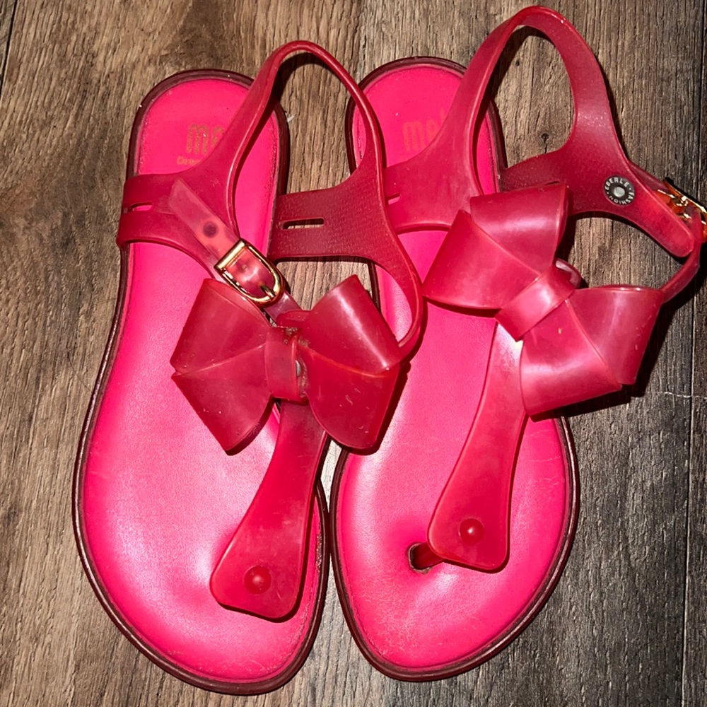 Mini Melissa girl sandals size 13